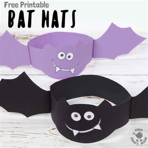 Free Printable Bat Hat Template