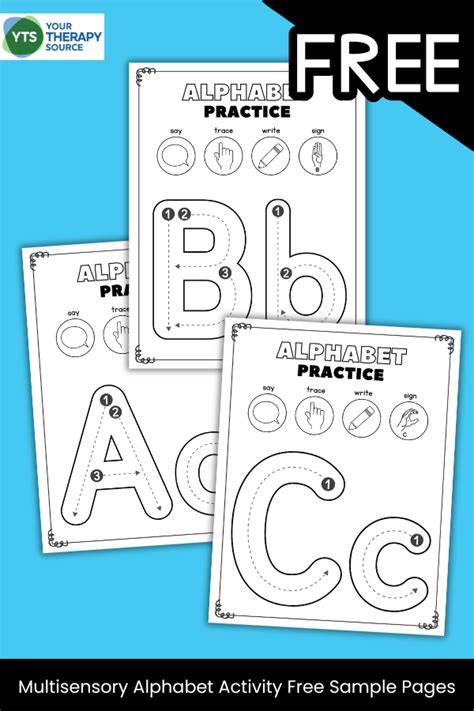 Free Printable Beginner Kindergarten Alphabet Worksheets