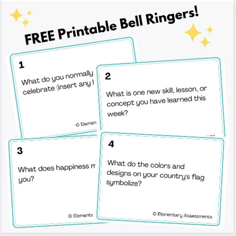 Free Printable Bell Ringers