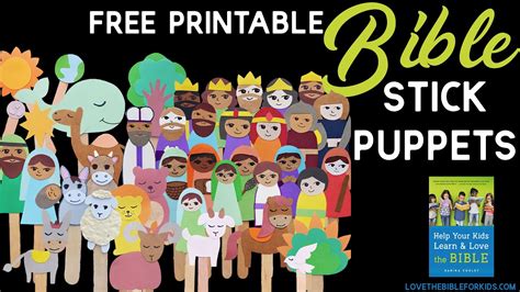 Free Printable Bible Stick Puppets Youtube