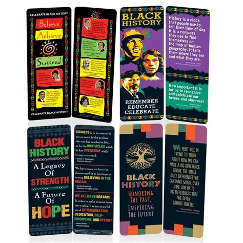 Free Printable Black History Bookmarks