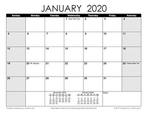 Free Printable Blank Monthly Calendars 2020, 2021, 2022, 2023+ What