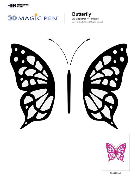 Free Printable Butterfly Templates