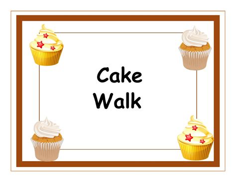 Free Printable Cake Walk Ki