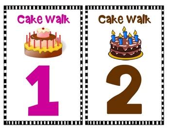 Free Printable Cake Walk Numbers Printable Blog