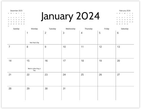Free Printable Calendar 2024