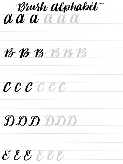Free Printable Calligraphy Practice Sheets