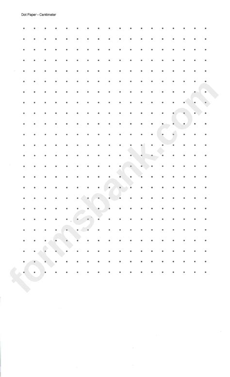 Free Printable Cetameter Dot Grid Centimeter Dot Graph Printable Graph Paper
