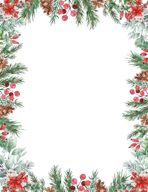 Free Printable Christmas Border