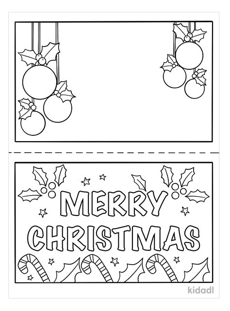 Free Printable Christmas Card Coloring Page Free Printable Coloring Pages
