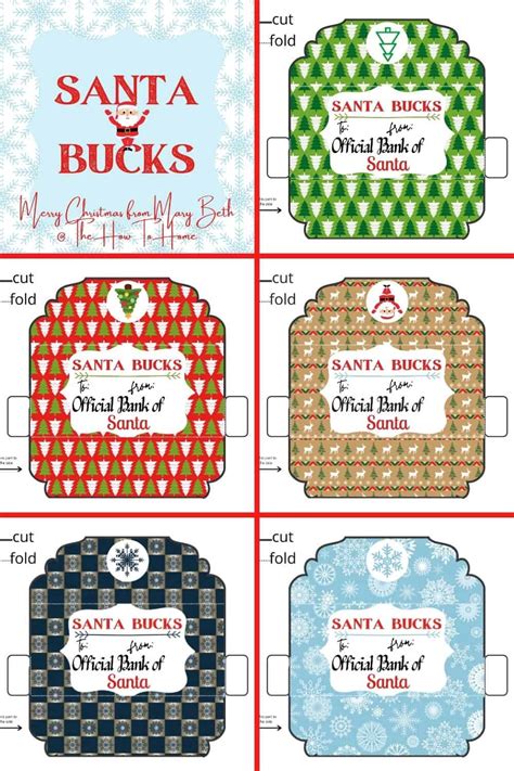 Free Printable Christmas Money Holders - The How-To …