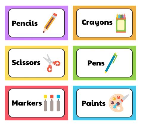 Free Printable Classroom Labels For Preschoolers