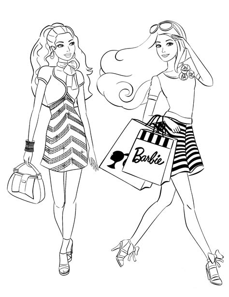 Free Printable Coloring Pages Barbie
