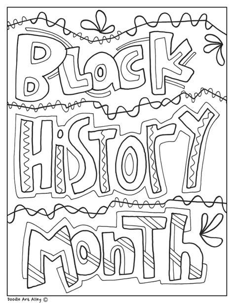 Free Printable Coloring Pages Black History Mon