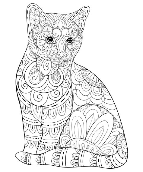 Free Printable Coloring Pages Cat