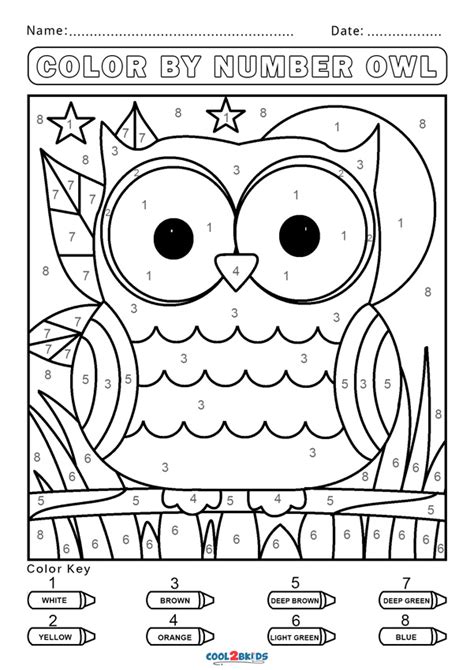 Free Printable Coloring Pages Color By Number