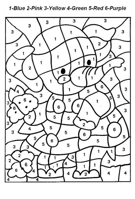 Free Printable Coloring Pages Color By Number