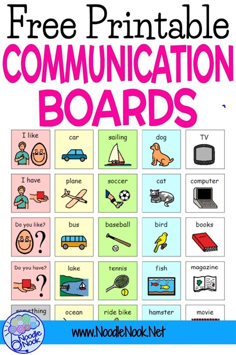 Free Printable Communication Boards