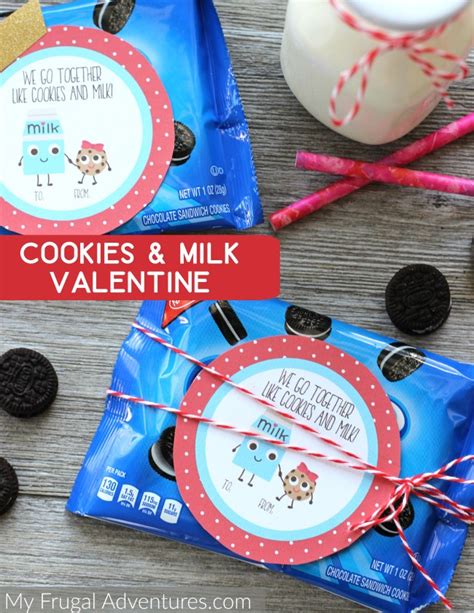 Free Printable Cookies Milk Valentine My Frugal Adventures