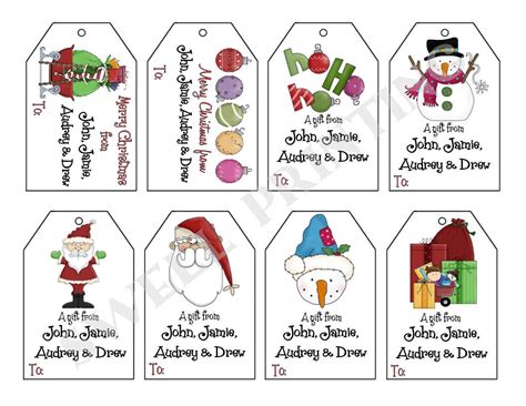 Free Printable Customizable Gift Tags Customize online & print at home