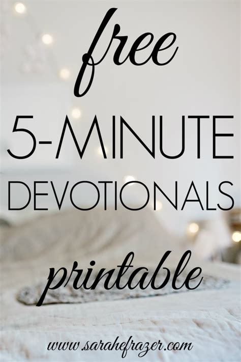 Free Printable Daily Devotions For Adults
