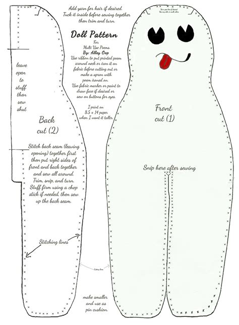 Free Printable Dammit Doll Pattern Free Printable Pattern
