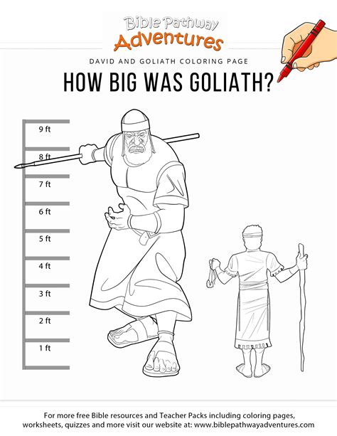 Free Printable David And Goliath Worksheets