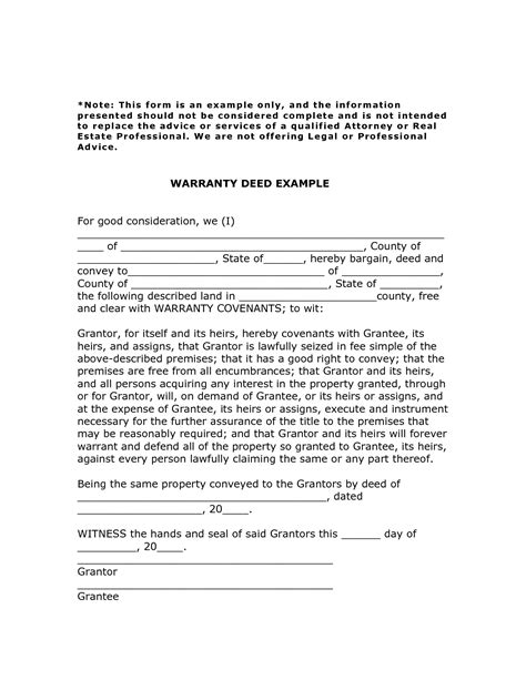 Free Printable Deed Forms Printable Forms Free Online