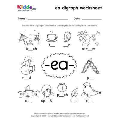 Free Printable Digraph Spelling Worksheets - kiddoworksheets