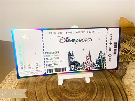 Free Printable Disney Boarding Pass Tickets Cut File Unoriginal Mom