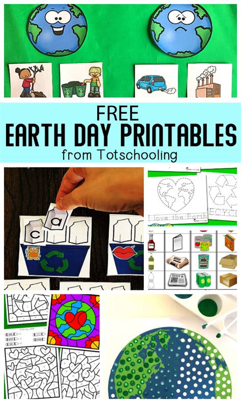 Free Printable Earth Day Activities for Preschool & Kindergarten