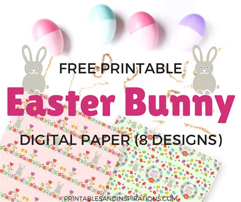 Free Printable Easter Bunny Digital Paper!