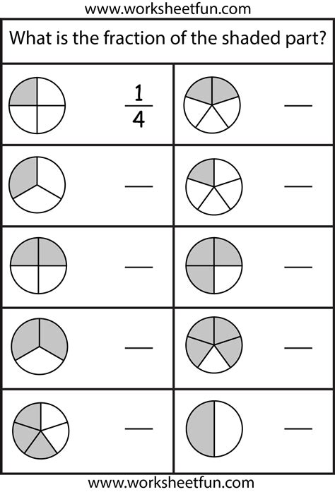 Free Printable Elementary Math Fractions Worksheet Time4Learning