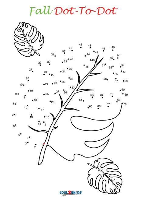 Free Printable Fall Dot to Dot