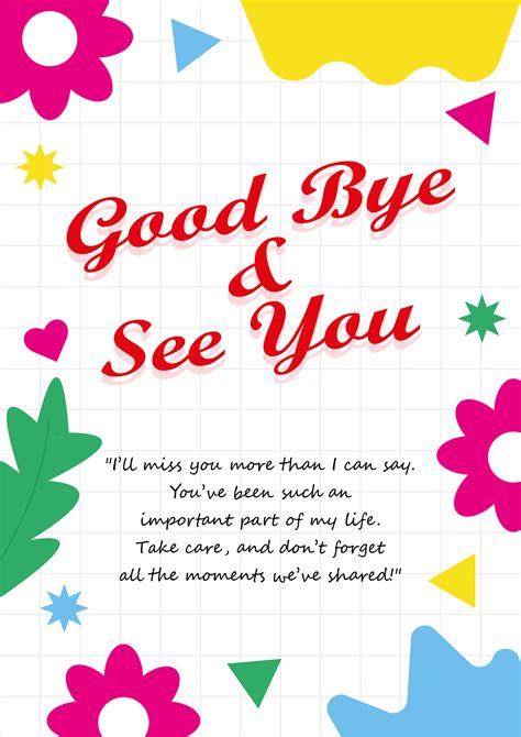 Free Printable Farewell Cards To A Colleague