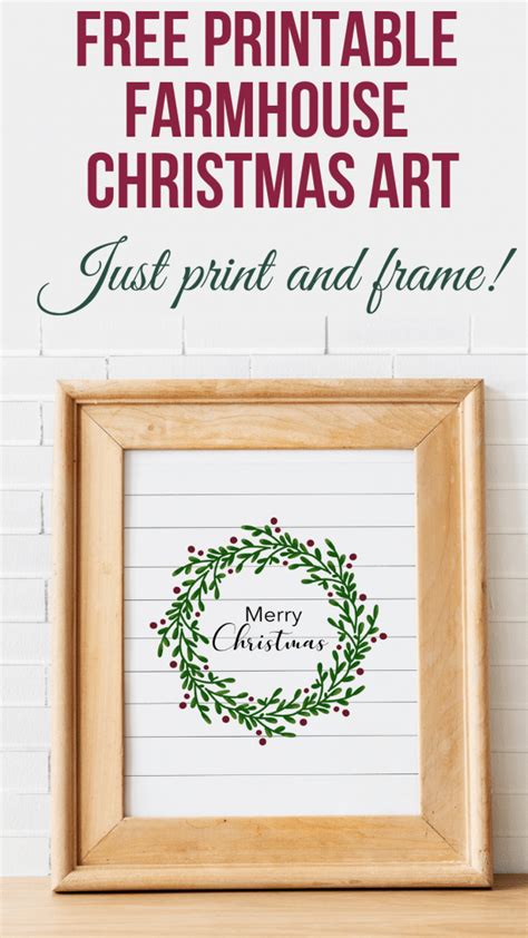 Free Printable Farmhouse Christmas Art Brooklyn Berry Designs