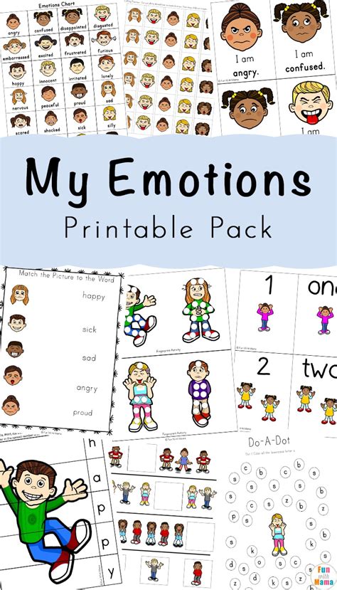 Free Printable Feelings Worksheets For Kids Learning How to Read