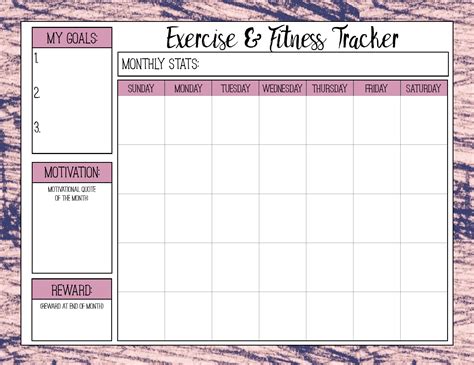 Free Printable Fitness Journal Fitness Planner Printable Fitness Tracker Printable Fitness Journal