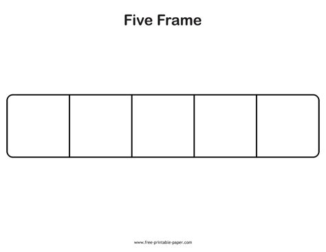 Free Printable Five Frames