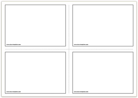 Free Printable Flash Cards Template