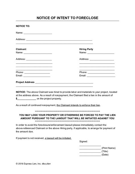 Free Printable Foreclosure Forms Printable Forms Free Online