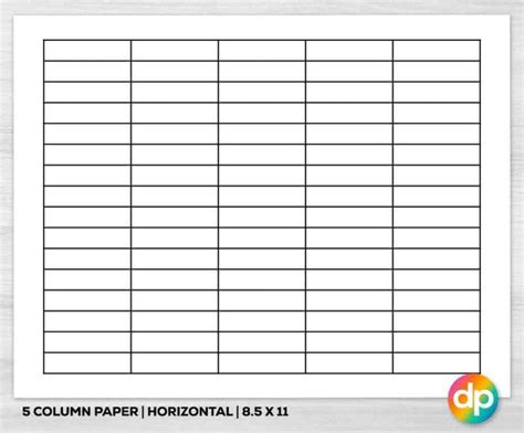 Free Printable Forms With Columns Fillable Form 2023