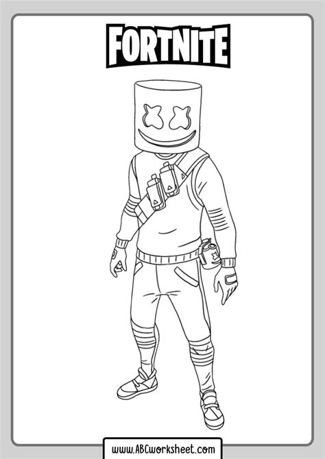 Free Printable Fortnite Coloring Pages