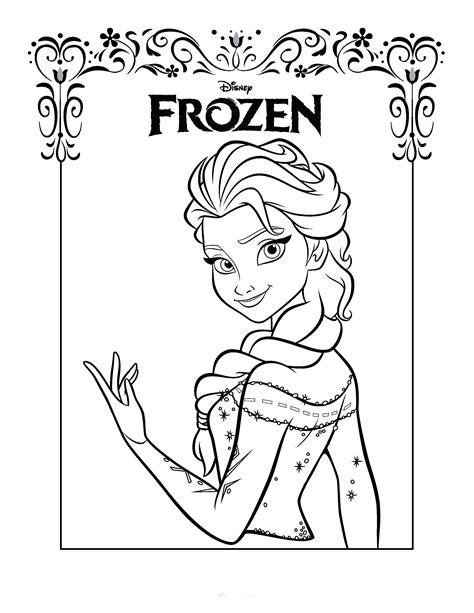 Free Printable Frozen Coloring Pages For Kids