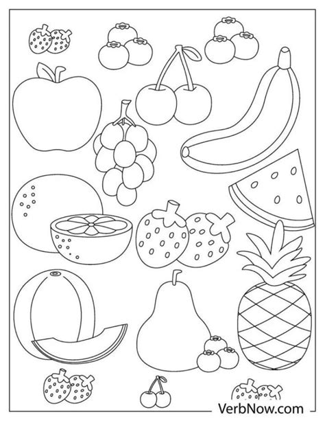 Free Printable Fruit Coloring Pages For Kids