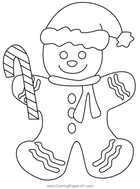 Free Printable Gingerbread Man Coloring Pages