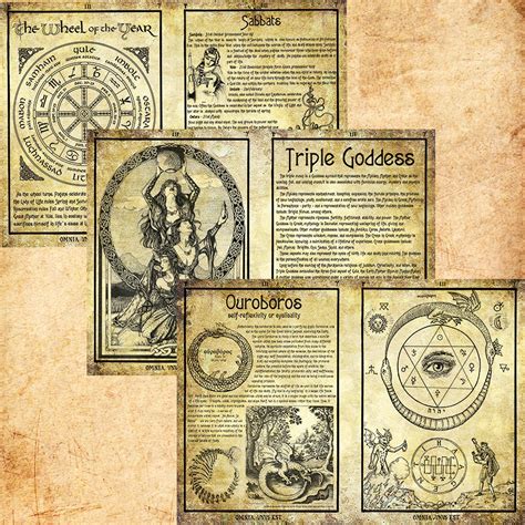 Free Printable Grimoire Pages Printable Templates