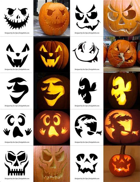 Free Printable Halloween Pumpkin Designs