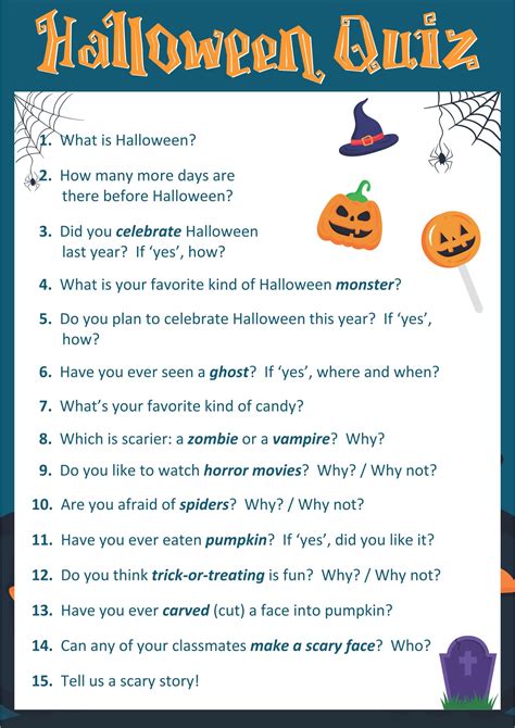 Free Printable Halloween Trivia