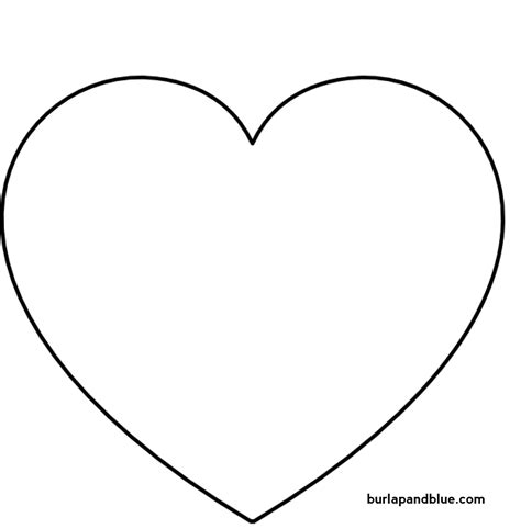 Free Printable Heart Outlines - Pinterest